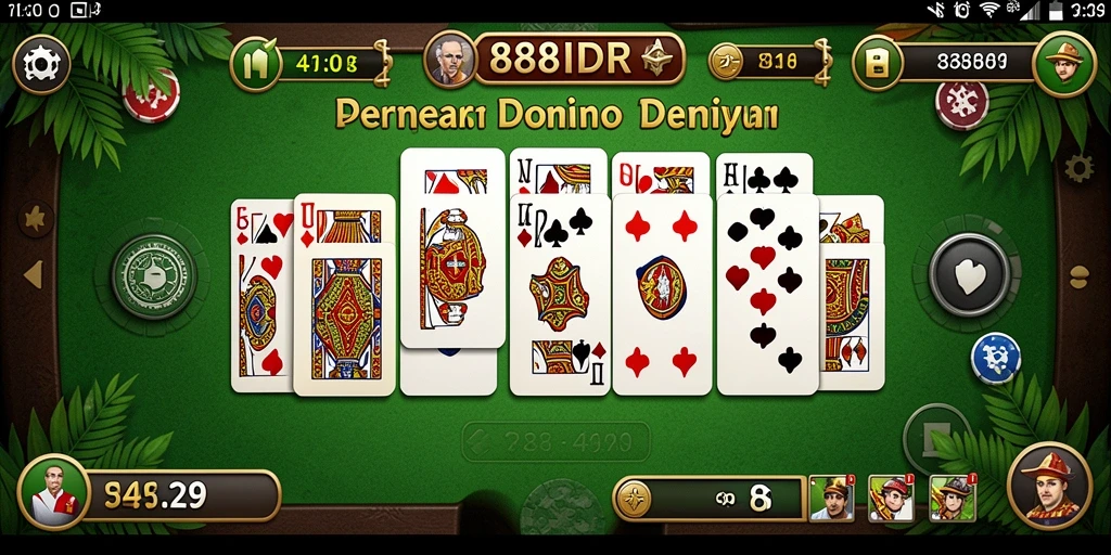 Screenshot utama 888IDR menampilkan aksi seru permainan Domino.