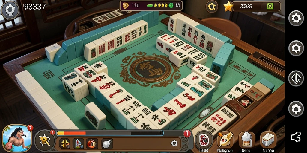 Screenshot dari gameplay Mahjong yang menarik di 93337.