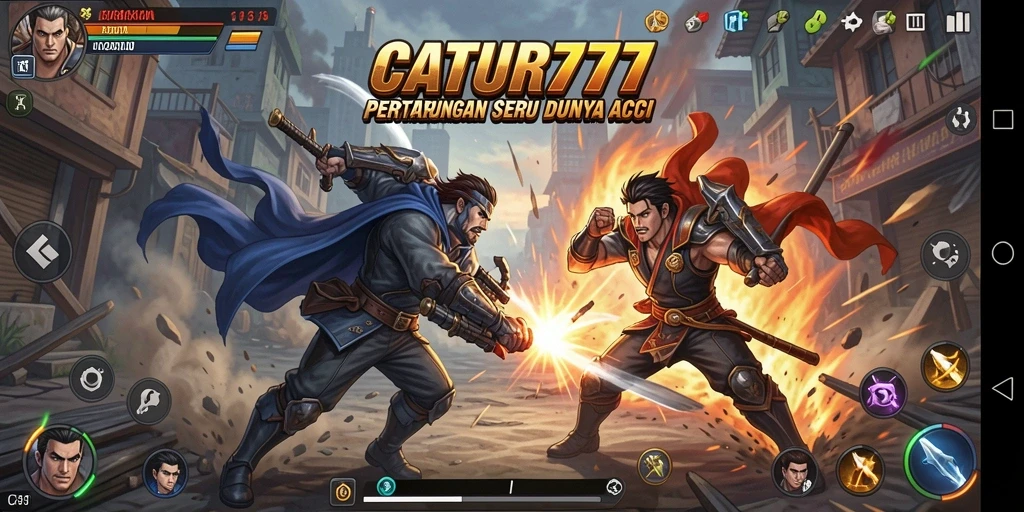 Tampilan gameplay seru dan mendebarkan di CATUR777.