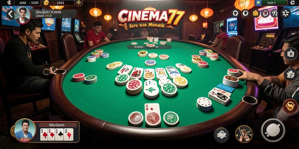 Gambaran gameplay QiuQiu yang mengasyikkan di CINEMA77.