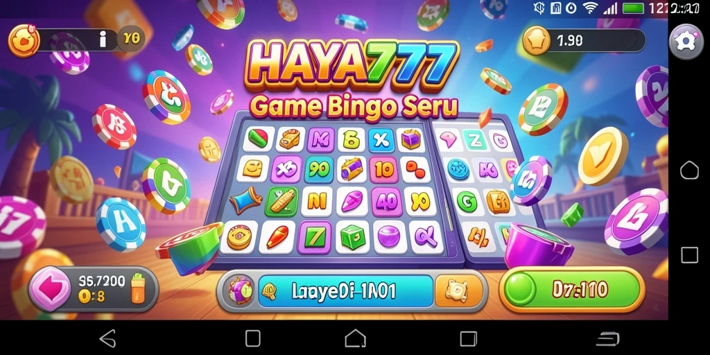 Tampilan gameplay HAYA777 yang menakjubkan dengan desain Bingo yang menarik.
