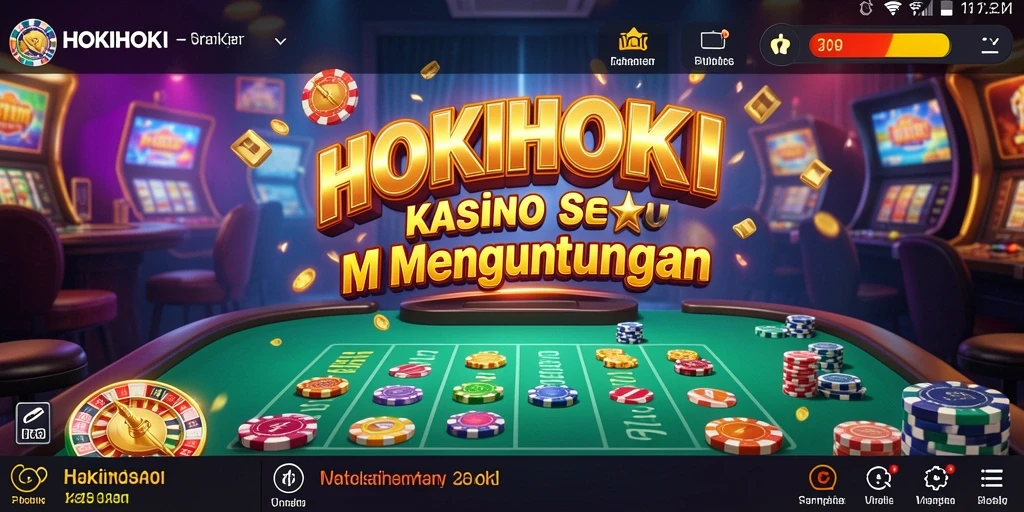 Tampilan screenshot HOKIHOKI menampilkan keseruan permainan Kasino.