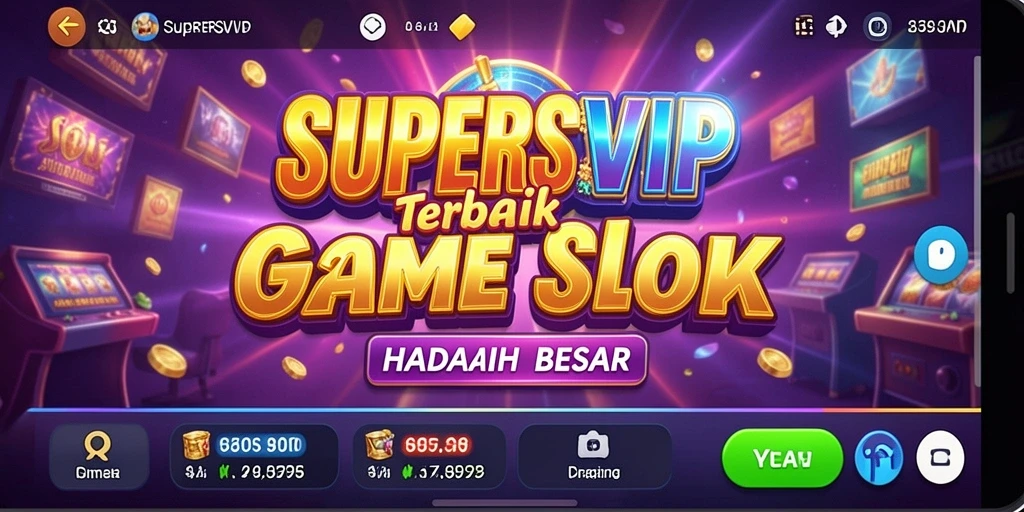 Tampilan menarik gameplay Slot di SUPERSVIP yang penuh warna.